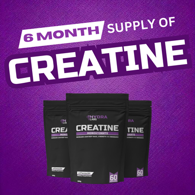 Hydra Labs pure creatine monohydrate 900g 6 month supply NZ